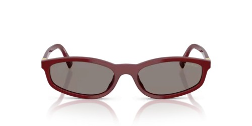 MIU MIU MU A06S - 21I80Q - 54 Lunettes de soleil Opalin, Bordeaux Irrégulier