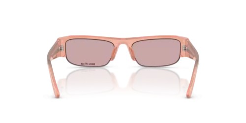 MIU MIU MU B07S - 20I60V - 51 Lunettes de soleil Rose opalin Rectangle