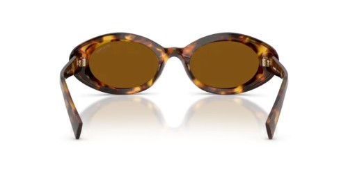 MIU MIU MU B09S - 14L20V - 52 Lunettes de soleil Havane miel Ovale