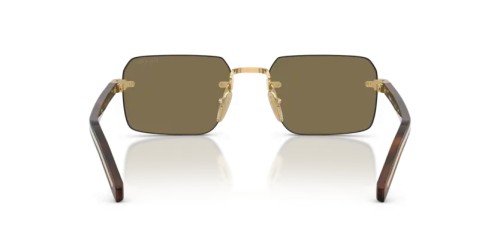 PRADA PR D55S - 5AK90F - 55 Lunettes de soleil Or Rectangle