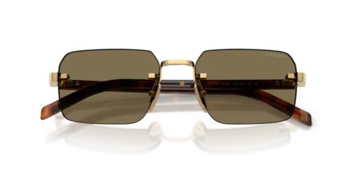PRADA PR D55S - 5AK90F - 55 Lunettes de soleil Or Rectangle