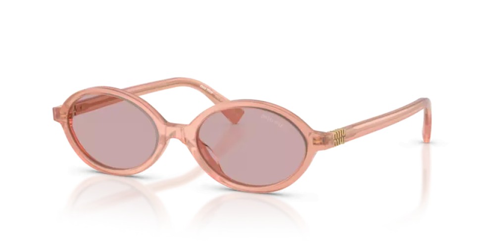 MIU MIU MU 04ZS - 20I60V - ​50 Lunettes de soleil Rose opalin Ovale