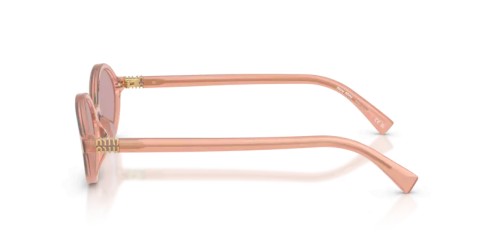 MIU MIU MU 04ZS - 20I60V - ​50 Lunettes de soleil Rose opalin Ovale
