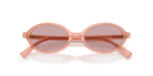 MIU MIU MU 04ZS - 20I60V - ​50 Lunettes de soleil Rose opalin Ovale