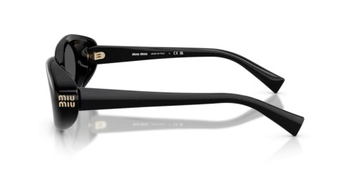 MIU MIU MU B09S - 16K08Z - 52 Lunettes de soleil Noir Ovale
