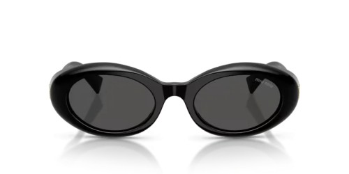 MIU MIU MU B09S - 16K08Z - 52 Lunettes de soleil Noir Ovale
