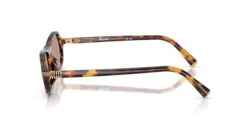 MIU MIU MU B10SU - 14L20I - 55 Lunettes de soleil Havane miel Irrégulier