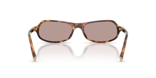 MIU MIU MU B10SU - 14L20I - 55 Lunettes de soleil Havane miel Irrégulier