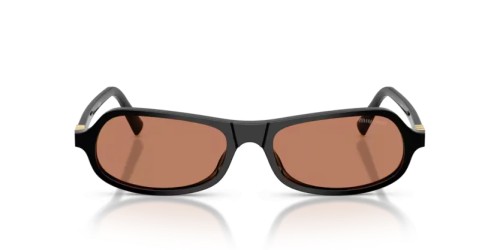 MIU MIU MU B10SU - 16K90Q - 55 Lunettes de soleil Noir Irrégulier