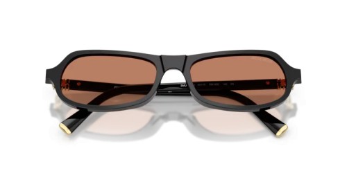 MIU MIU MU B10SU - 16K90Q - 55 Lunettes de soleil Noir Irrégulier