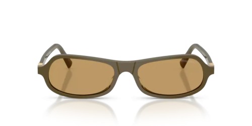 MIU MIU MU B10SU - 25L10Y - 55 Lunettes de soleil Vert Irrégulier