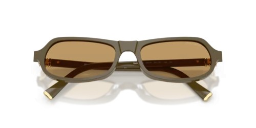 MIU MIU MU B10SU - 25L10Y - 55 Lunettes de soleil Vert Irrégulier