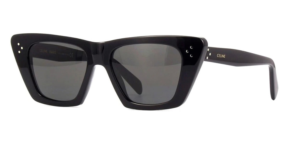 Celine CL40187I - 01A - 51 Lunettes de soleil Noir Œil de chat