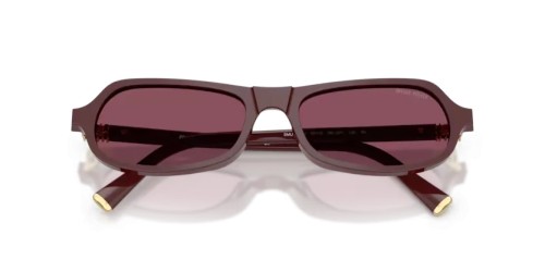 MIU MIU MU B10SU - 26L20Y - 55 Lunettes de soleil Cerise Irrégulier