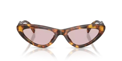 MIU MIU MU B11SU - 14L4I0 - 55 Lunettes de soleil Havane miel Œil de chat
