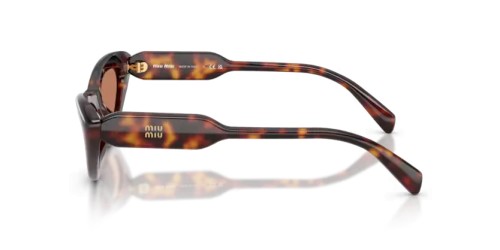 MIU MIU MU B11SU - 27L90Q - 55 Lunettes de soleil Havane Œil de chat