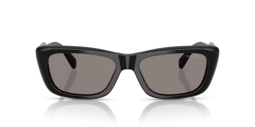 MIU MIU MU B12S - 16K80Q - 56 Lunettes de soleil Noir Rectangle