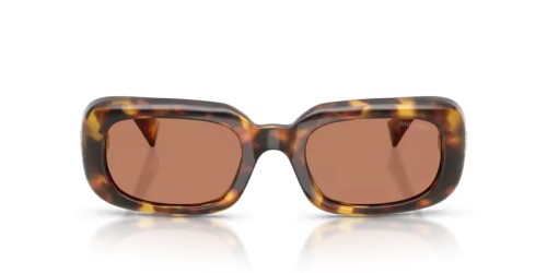 MIU MIU MU B13S - 14L90Q - 52 Lunettes de soleil Havane miel Rectangle