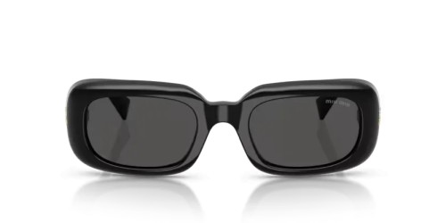 MIU MIU MU B13S - 16K08Z - 52 Lunettes de soleil Noir Rectangle