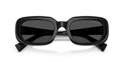 MIU MIU MU B13S - 16K08Z - 52 Lunettes de soleil Noir Rectangle