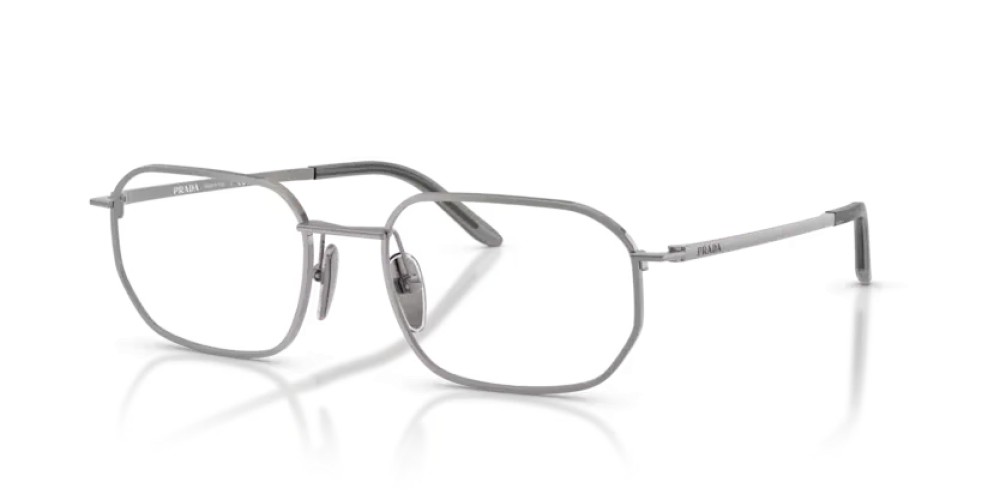 PRADA PR D51V - 5AV1O1 - 54 Cadres optiques Métal bleu-gris Irrégulier