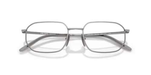 PRADA PR D51V - 5AV1O1 - 54 Cadres optiques Métal bleu-gris Irrégulier