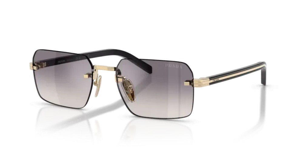 PRADA PR D55S - ZVN60W - 55 Lunettes de soleil Or pâle Rectangle