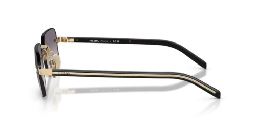 PRADA PR D55S - ZVN60W - 55 Lunettes de soleil Or pâle Rectangle