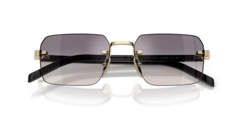 PRADA PR D55S - ZVN60W - 55 Lunettes de soleil Or pâle Rectangle