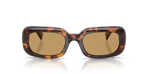 MIU MIU MU B13S - 27L10Y - 52 Lunettes de soleil Havane Rectangle