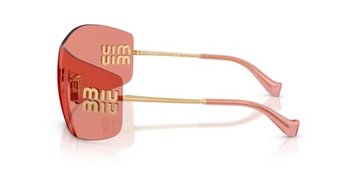 MIU MIU MU B53S - 5AK20Y - 144 Lunettes de soleil Or Rectangle