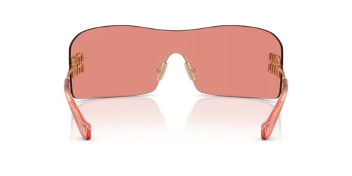 MIU MIU MU B53S - 5AK20Y - 144 Lunettes de soleil Or Rectangle