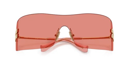 MIU MIU MU B53S - 5AK20Y - 144 Lunettes de soleil Or Rectangle