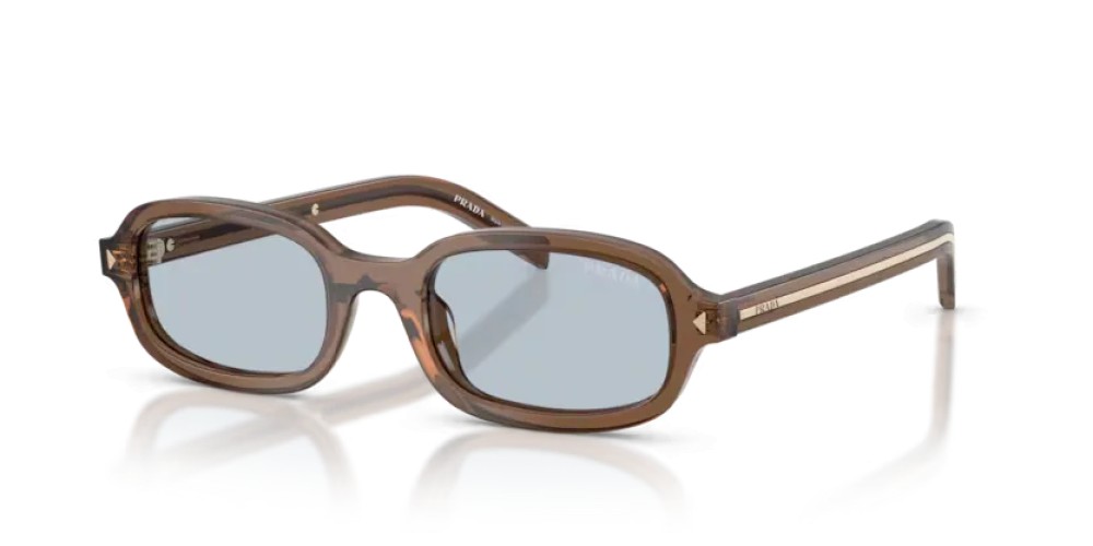 PRADA PR D06S - 28I30W - 50 Lunettes de soleil Argile transparent Ovale