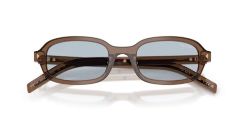 PRADA PR D06S - 28I30W - 50 Lunettes de soleil Argile transparent Ovale
