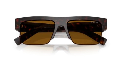 PRADA PR D12SU - 17N20V - 55 Lunettes de soleil Racine écaille Rectangle