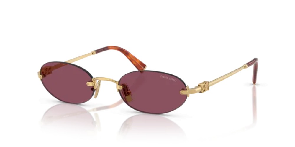MIU MIU 0MU A54S - 5AK20Y - 51 Lunettes de soleil Or Ovale