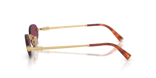 MIU MIU 0MU A54S - 5AK20Y - 51 Lunettes de soleil Or Ovale