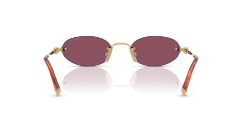 MIU MIU 0MU A54S - 5AK20Y - 51 Lunettes de soleil Or Ovale
