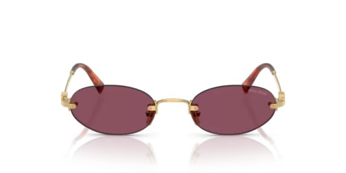MIU MIU 0MU A54S - 5AK20Y - 51 Lunettes de soleil Or Ovale