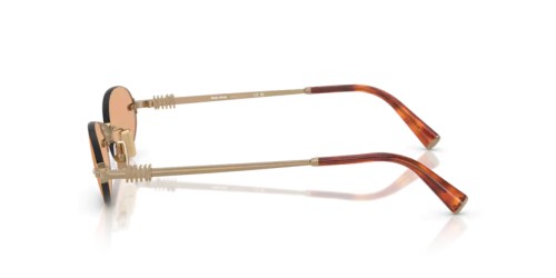 MIU MIU 0MU A54S - 7OE90X - 51 Lunettes de soleil Bronze Ovale