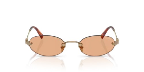 MIU MIU 0MU A54S - 7OE90X - 51 Lunettes de soleil Bronze Ovale