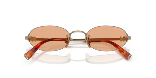 MIU MIU 0MU A54S - 7OE90X - 51 Lunettes de soleil Bronze Ovale