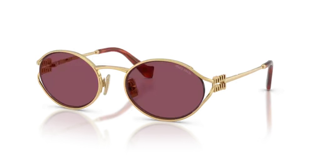 MIU MIU MU 52YS - 5AK20Y - 54 Lunettes de soleil Or Ovale