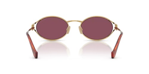 MIU MIU MU 52YS - 5AK20Y - 54 Lunettes de soleil Or Ovale