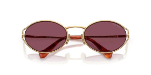 MIU MIU MU 52YS - 5AK20Y - 54 Lunettes de soleil Or Ovale