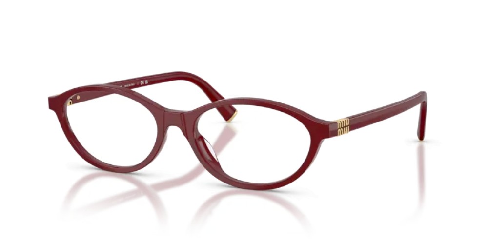 MIU MIU MU 09XV - 21I1O1 - 53 Cadres optiques Bordeaux opalin Ovale
