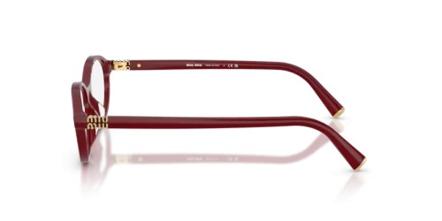 MIU MIU MU 09XV - 21I1O1 - 53 Cadres optiques Bordeaux opalin Ovale