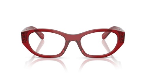MIU MIU MU 03WV - 25M1O1 - 53 Cadres optiques Rouge écarlate Irrégulier