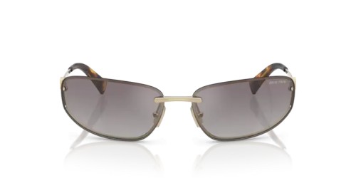 MIU MIU MU A50S - ZVN30C - 68 Lunettes de soleil Or pâle Ovale